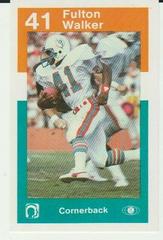 Fulton Walker Football Cards 1984 Dolphins Police Prices