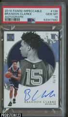Brandon Clarke [Autograph] #136 Basketball Cards 2019 Panini Impeccable Prices