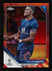 Kylian Mbappe [Red & Gold Starball Refractor] Soccer Cards 2021 Topps Chrome UEFA Champions League Prices
