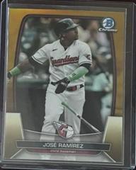Jose Ramirez [Gold] #100 Baseball Cards 2023 Bowman Chrome Prices