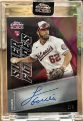 Luis Garcia [Red Refractor] Baseball Cards 2021 Topps Chrome Black Super Futures Autographs Prices