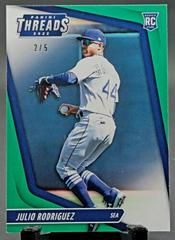 Julio Rodriguez [Green] Baseball Cards 2022 Panini Chronicles Threads Prices