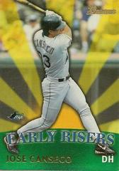 Jose Canseco #ER10 Baseball Cards 1999 Bowman Early Risers Prices