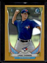 Lane Thomas [Chrome Gold Refractor] Baseball Cards 2014 Bowman Draft Picks Prices