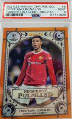 Cristiano Ronaldo [Orange] Soccer Cards 2021 Topps Merlin Chrome UEFA Prophecy Fulfilled Prices