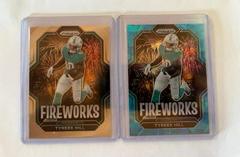 Tyreek Hill [Blue Ice] Football Cards 2022 Panini Prizm Fireworks Prices