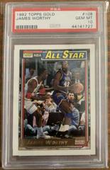 James Worthy #108 Basketball Cards 1992 Topps Gold Prices