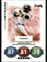Jason Heyward [Code Card] Baseball Cards 2010 Topps Attax Prices