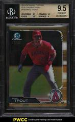 Mike Trout [Gold Refractor] #100 Baseball Cards 2019 Bowman Chrome Prices