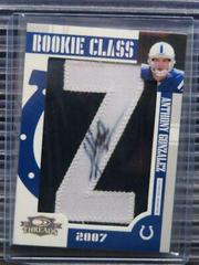 Anthony Gonzalez [Letter Patch Autograph] #275 Football Cards 2007 Panini Donruss Threads Prices