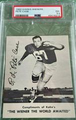 Pete Case Football Cards 1962 Kahn's Wieners Prices