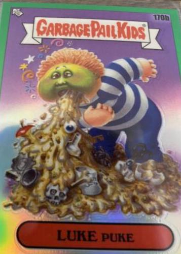 LUKE Puke [Green Refractor] #170b 2022 Garbage Pail Kids Chrome