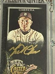 Miguel Cabrera [X Gold Ink] #MA-MC Baseball Cards 2022 Topps Allen & Ginter Mini Autographs Prices