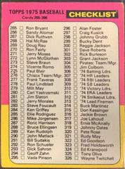 Checklist 265-396 Baseball Cards 1975 Topps Mini Prices