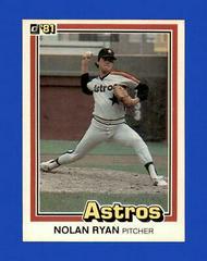 Nolan Ryan Baseball Cards 1981 Donruss Prices
