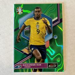 Alexander Isak [Lava Green Refractor] #82 Soccer Cards 2023 Topps Finest Road to UEFA EURO Prices