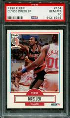 Clyde Drexler #154 Basketball Cards 1990 Fleer Prices