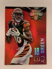 A.J. Green [Mirror Platinum Red] #19 Football Cards 2014 Panini Totally Certified Prices