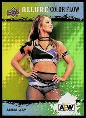 Anna Jay [Orange Yellow] Wrestling Cards 2022 Upper Deck Allure AEW Color Flow Prices