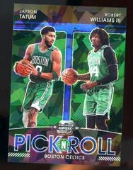 Robert Williams III, Jayson Tatum [Blue Ice] #1 Basketball Cards 2021 Panini Contenders Optic Pick n Roll Prices