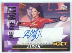Aliyah [Purple] Wrestling Cards 2021 Topps WWE We Are NXT Autographs Prices