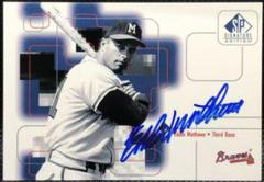 Eddie Mathews Baseball Cards 1999 SP Signature Autographs Prices
