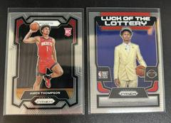 Amen Thompson #12 Basketball Cards 2023 Panini Prizm Luck of the Lottery Prices