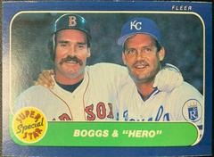 Boggs & Hero Baseball Cards 1986 Fleer Prices
