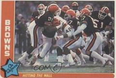 Browns [Hitting the Wall] #14 Football Cards 1985 Fleer Team Action Prices