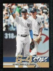 Gleyber Torres, DJ LeMahieu [Gold] #TT-10 Baseball Cards 2022 Topps Turnin' Two 6-4 Stars Prices