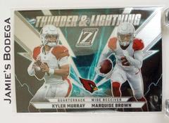Kyler Murray , Marquise Brown Football Cards 2022 Panini Zenith Thunder and Lightning Prices