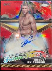 Dricus Du Plessis [Red Refractor] #FSA-DDP Ufc Cards 2024 Topps Chrome UFC Future Stars Autograph Prices