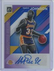 Magic Johnson [Blue] #MJN Basketball Cards 2019 Panini Donruss Optic Signature Series Prices