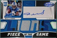 Jameson Williams [Teal] #PGS-JW Football Cards 2022 Panini Certified Piece of the Game Signatures Prices