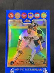 Lance Berkman [Blue Refractor] #100 Baseball Cards 2008 Topps Chrome Prices