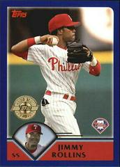 Jimmy Rollins Baseball Cards 2003 Topps Prices