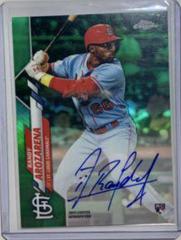 Randy Arozarena [Green Refractor] #RA-RAR Baseball Cards 2020 Topps Chrome Rookie Autographs Prices