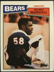Wilber Marshall #59 Football Cards 1987 Topps Prices