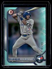 Alex De Jesus [Aqua] #BD-147 Baseball Cards 2022 Bowman Draft Prices