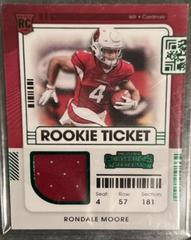 Rondale Moore Football Cards 2021 Panini Contenders Rookie Ticket Swatches Prices