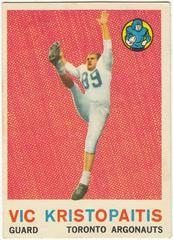 Vic Kristopaitis #69 Football Cards 1959 Topps CFL Prices