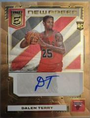 Dalen Terry [Gold] #NB-DLT Basketball Cards 2022 Panini Donruss Elite New Breed Autographs Prices