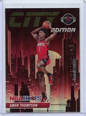 Amen Thompson [Artist Proof Gold] #28 Basketball Cards 2023 Panini Hoops City Edition Prices