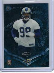 Aaron Donald [Blue Wave Refractor] #16 Football Cards 2014 Bowman Sterling Prices