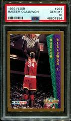 Hakeem Olajuwon #294 Basketball Cards 1992 Fleer Prices