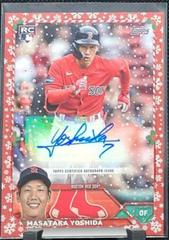 Masataka Yoshida [Red] #HAC-MY Baseball Cards 2023 Topps Holiday Autographs Prices