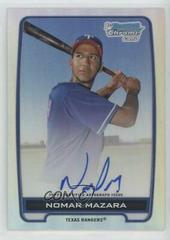 Nomar Mazara [Autograph Refractor] Baseball Cards 2012 Bowman Chrome Prospects Prices