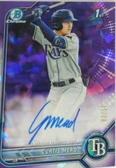 Curtis Mead [Purple] #BSPA-CM Baseball Cards 2022 Bowman Chrome Sapphire Autographs Prices