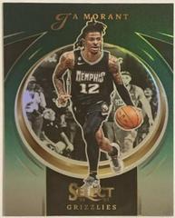 Ja Morant [Green] #8 Basketball Cards 2022 Panini Select Certified Prices