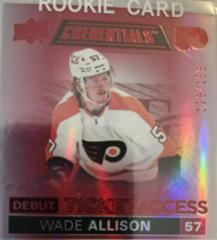 Wade Allison [Red] #111 Hockey Cards 2021 Upper Deck Credentials Prices
